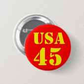 Donald Trump USA 45 Ronde Button 5,7 Cm (Voorkant /achterkant)