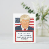 Donald Trump Uw eigen tekst Briefkaart (Staand voorkant)