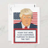 Donald Trump Uw eigen tekst Briefkaart (Voorkant / Achterkant)