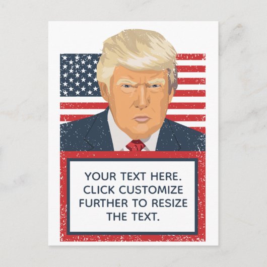 Donald Trump Uw eigen tekst Briefkaart (Voorkant)