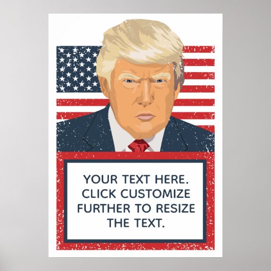 Donald Trump Uw eigen tekstpolitiek Poster (Voorkant)