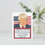 Donald Trump Vaderdag Briefkaart (Staand voorkant)