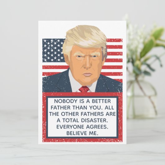 Donald Trump Vaderdag Kaart (Staand voorkant)