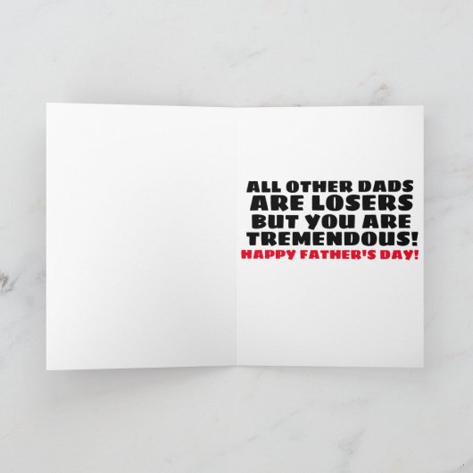 DONALD TRUMP VADERDAG KAARTEN "LOSERS!" (Binnen)