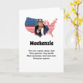 Donald Trump Vaderdag Naam toevoegen Funny Dad Kaart (Gele Bloem)