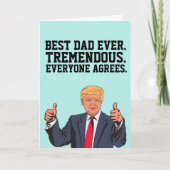 DONALD TRUMP VADERDAG WENSKAARTEN KAART (Voorkant)