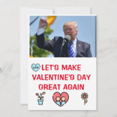 donald trump Valentijnsdag FUNNY Holiday Card Feestdagenkaart (Voorkant)