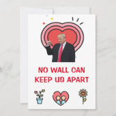 donald trump Valentijnsdag FUNNY Holiday Card Feestdagenkaart (Voorkant)