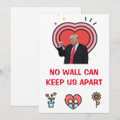 donald trump Valentijnsdag FUNNY Holiday Card Feestdagenkaart (Voorkant / Achterkant)