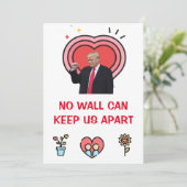 donald trump Valentijnsdag FUNNY Holiday Card Feestdagenkaart (Staand voorkant)