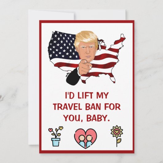 donald trump Valentijnsdag FUNNY Holiday Card Feestdagenkaart (Voorkant)