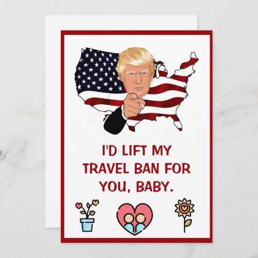 donald trump Valentijnsdag FUNNY Holiday Card Feestdagenkaart (Voorkant / Achterkant)