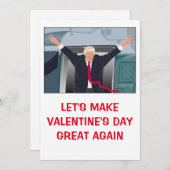 donald trump Valentijnsdag FUNNY Holiday Card Feestdagenkaart (Voorkant / Achterkant)