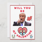donald trump Valentijnsdag FUNNY Holiday Card Feestdagenkaart (Voorkant)