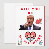 donald trump Valentijnsdag FUNNY Holiday Card Feestdagenkaart (Voorkant / Achterkant)