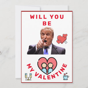 donald trump Valentijnsdag FUNNY Holiday Card Feestdagenkaart