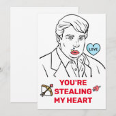 donald trump Valentijnsdag FUNNY Holiday Card Feestdagenkaart (Voorkant / Achterkant)