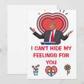 donald trump Valentijnsdag FUNNY Holiday Card Feestdagenkaart (Voorkant / Achterkant)