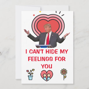 donald trump Valentijnsdag FUNNY Holiday Card Feestdagenkaart