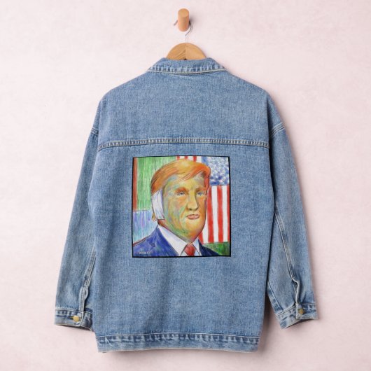Donald Trump Van Gogh Denim Jacket (Hangar)