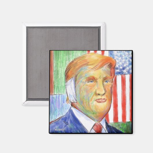 Donald Trump Van Gogh Magnet (Voorkant / Achterkant)