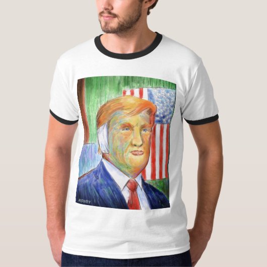 Donald Trump Van Gogh Ring T-shirt (Voorkant)