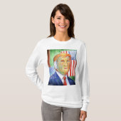 Donald Trump Van Gogh T-shirt voor vrouwen (Voorkant volledig)