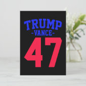 Donald Trump Vance 2024 Kaart (Staand voorkant)