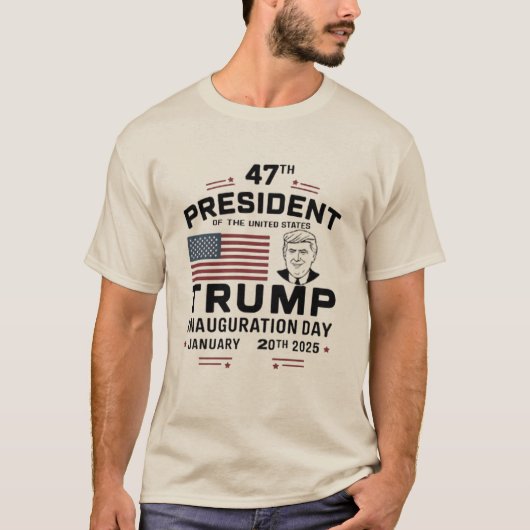 Donald Trump Vance Inauguratie Dag 2025 T-shirt (Voorkant)