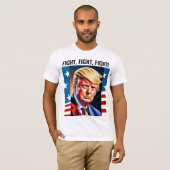DONALD TRUMP, VECHT! 2024 T-SHIRTS (Voorkant volledig)