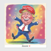 Donald Trump Verenigde Staten 2024 Sticker (Vel)
