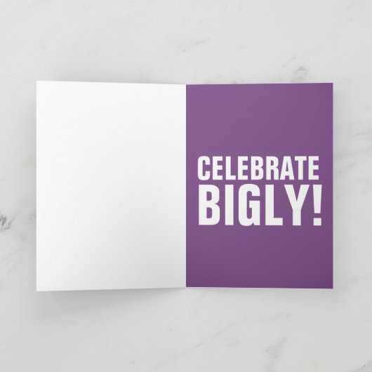 DONALD TRUMP VERJAARDAG WENSKAARTEN FEESTDAGEN KAART (Binnen)