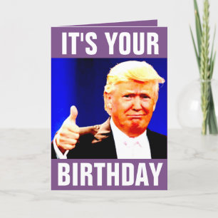 DONALD TRUMP VERJAARDAG WENSKAARTEN FEESTDAGEN KAART