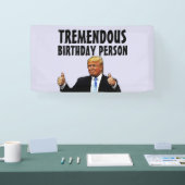 DONALD TRUMP VERJAARDAGSFEESTBANNER SPANDOEK (Beurs)