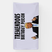 DONALD TRUMP VERJAARDAGSFEESTBANNER SPANDOEK (Verticaal)
