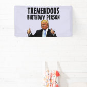 DONALD TRUMP VERJAARDAGSFEESTBANNER SPANDOEK (Insitu)