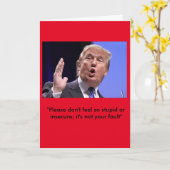 Donald Trump verjaardagskaart - "Blijf stijlvol" Kaart (Gele Bloem)