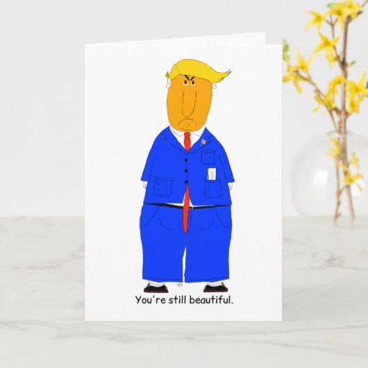Donald Trump Verjaardagskaart  Kaart (Gele Bloem)