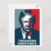 Donald Trump VERRAAD GROETEN Briefkaart (Voorkant / Achterkant)