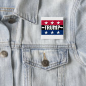 Donald Trump Vierkante Button 5,1 Cm (In situ)