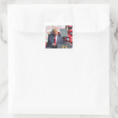 Donald Trump Vierkante Sticker (Tas)