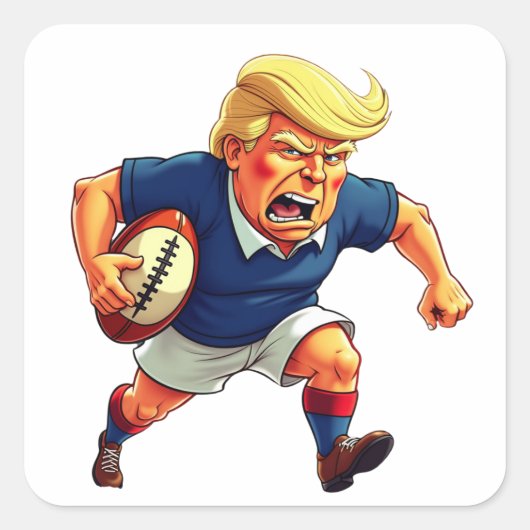 Donald Trump Vierkante Sticker (Voorkant)