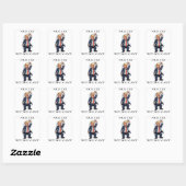 Donald Trump Vierkante Sticker (Vel)