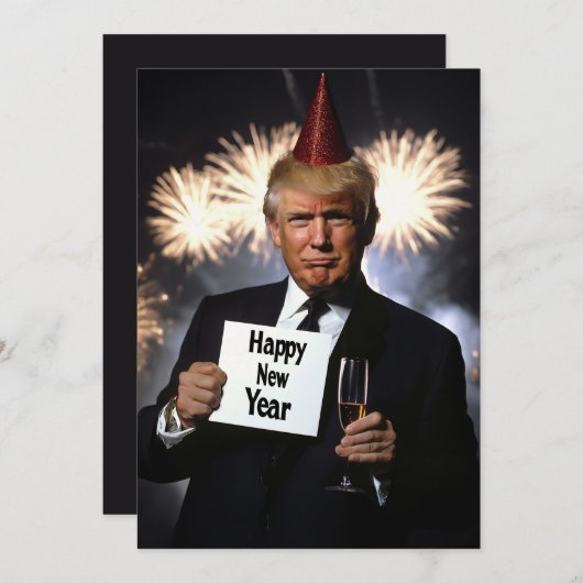 Donald Trump viert nieuwjaar in stijl Kaart (Voorkant / Achterkant)