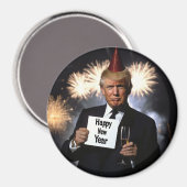Donald Trump viert nieuwjaar in stijl Magneet (Voorkant / Achterkant)
