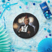 Donald Trump viert nieuwjaar in stijl Papieren Bordje (Feest)