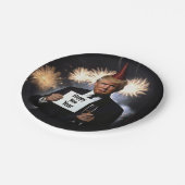 Donald Trump viert nieuwjaar in stijl Papieren Bordje (Gekanteld)