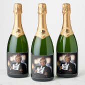 Donald Trump viert nieuwjaar in stijl Sparkling Wijnetiket (Flessen)