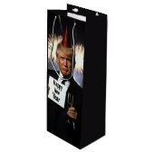 Donald Trump viert nieuwjaar in stijl Wijn Cadeautas (Voorkant Gekanteld)