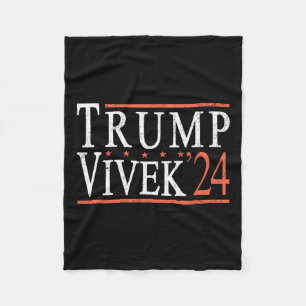 Donald Trump Vivek Ramaswamy 2024 President Republ Fleece Deken